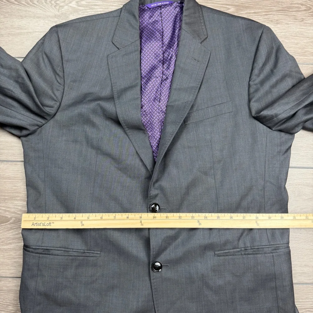 Ted Baker Mens Suit Endurance Jay CT 100% Wool 2 Button Grey 42R 35R